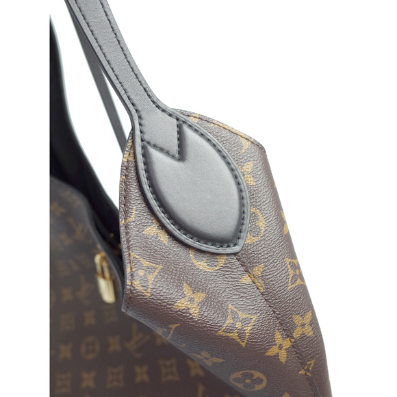 Louis Vuitton Monogram Flower Hobo Shoulder Bag Noir Black - Picture 5 of 8